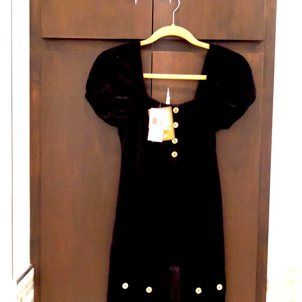 BNWT juicy couture black velvet romper